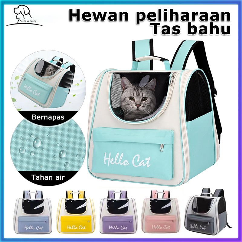 Tas Ransel Kucing Tas Kucing Hello Pet Carrier Tas HELLO Cat Cat Bag Tas Hiking Untuk Membawa Kucing