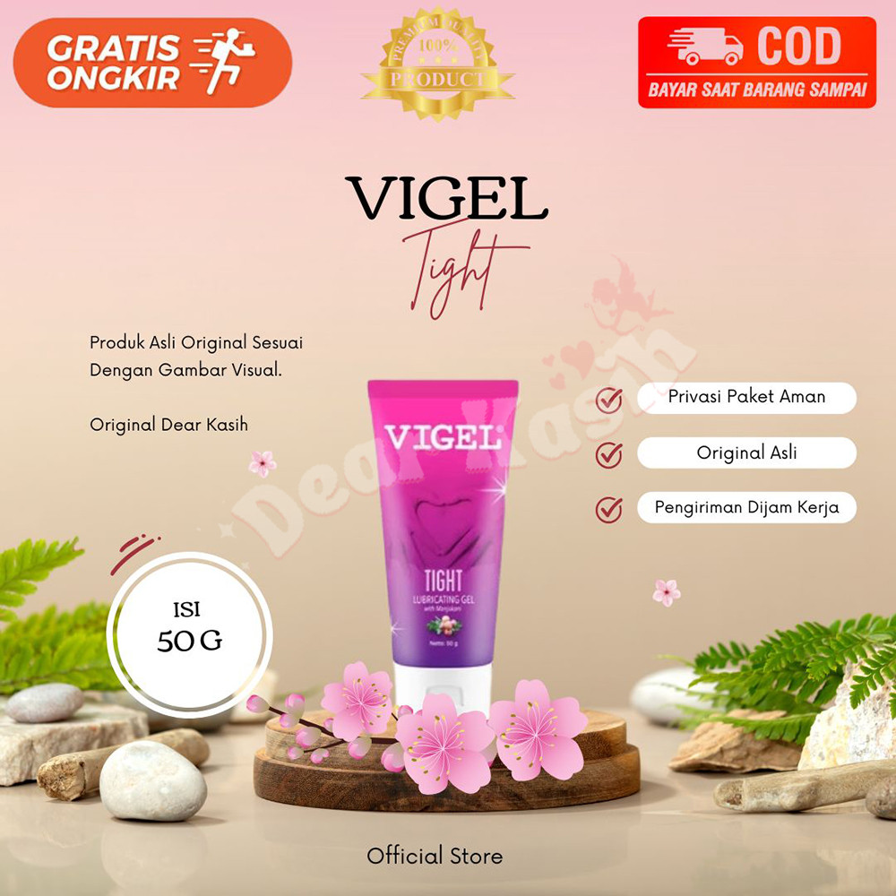 Cod Dear Kasih Online - Vigel Tight Lubricant Gel 50 Gram - Pelumas Vigel