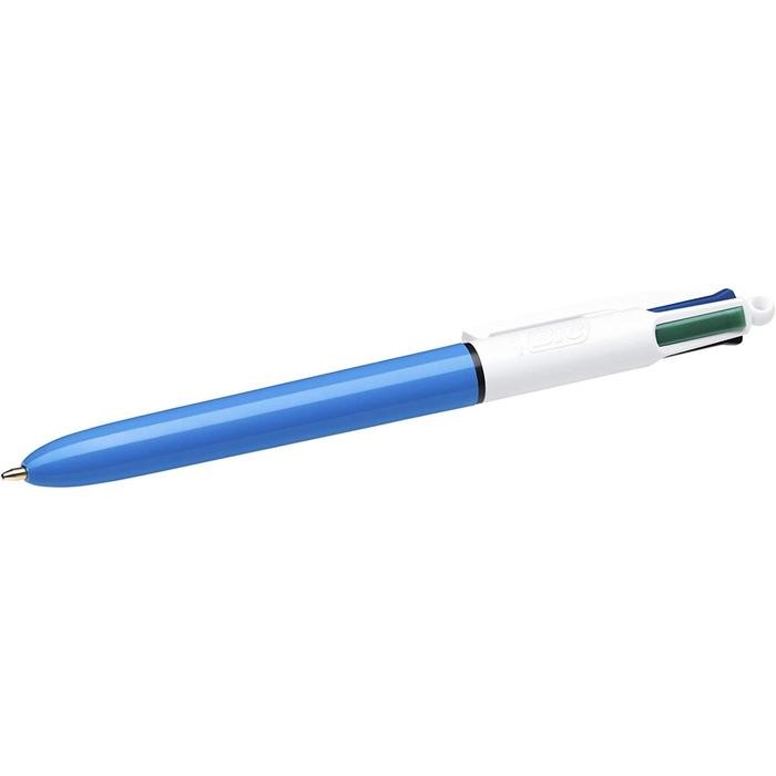 

New BIC Original 1.0 mm 4 Colors Ballpoint Pen Bolpen 4 Warna - Blue Best Seller