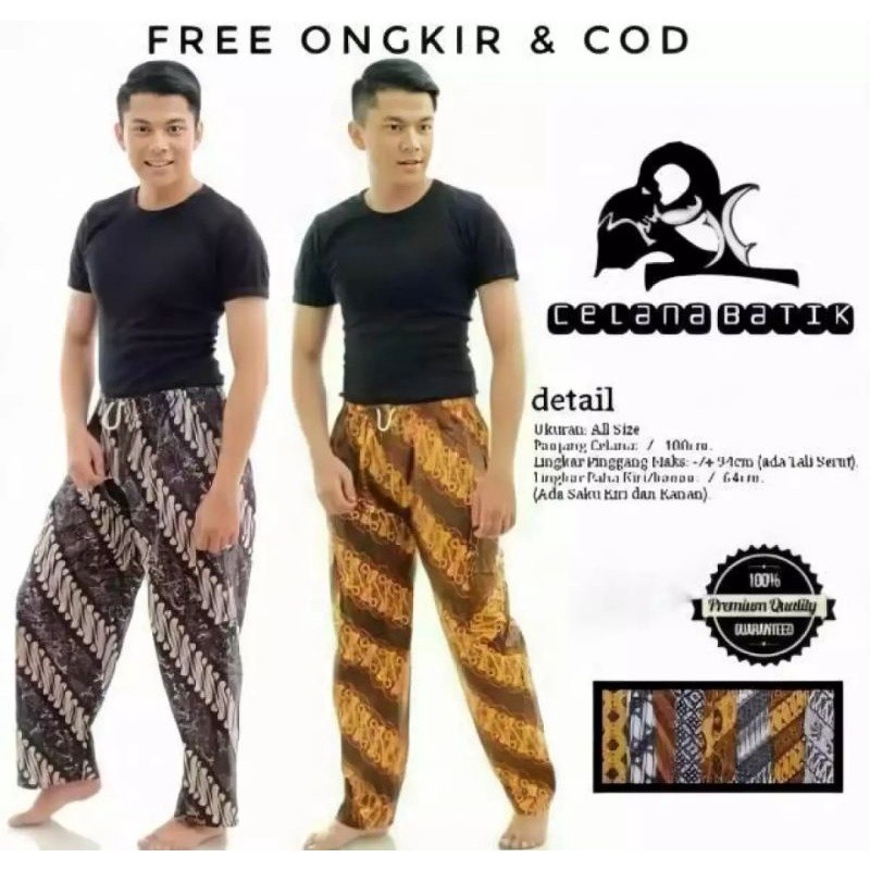 celana batik boim celana batik panjang pria celana betawi