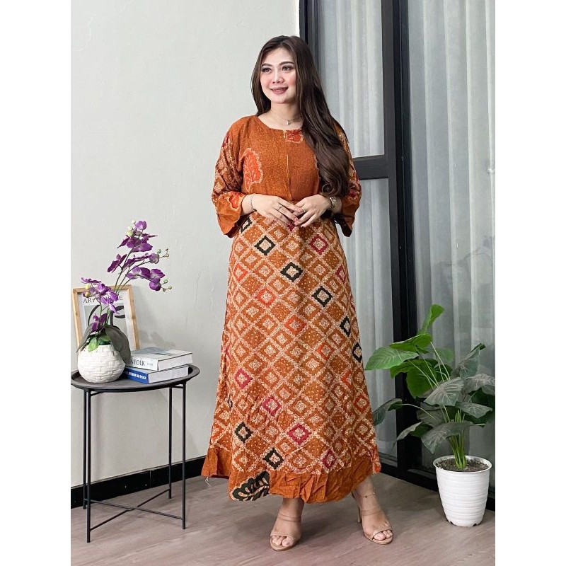 Daster Maura Daster Maura Batik Daster Standar Lengan Panjang Daster Daster Kekinian