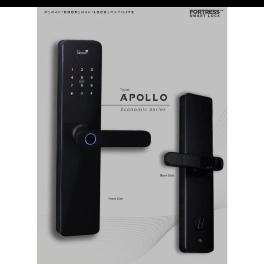 Smart lock FORTRESS / Digital Lock / Smart Home Decor Lock - Apollo Pintu