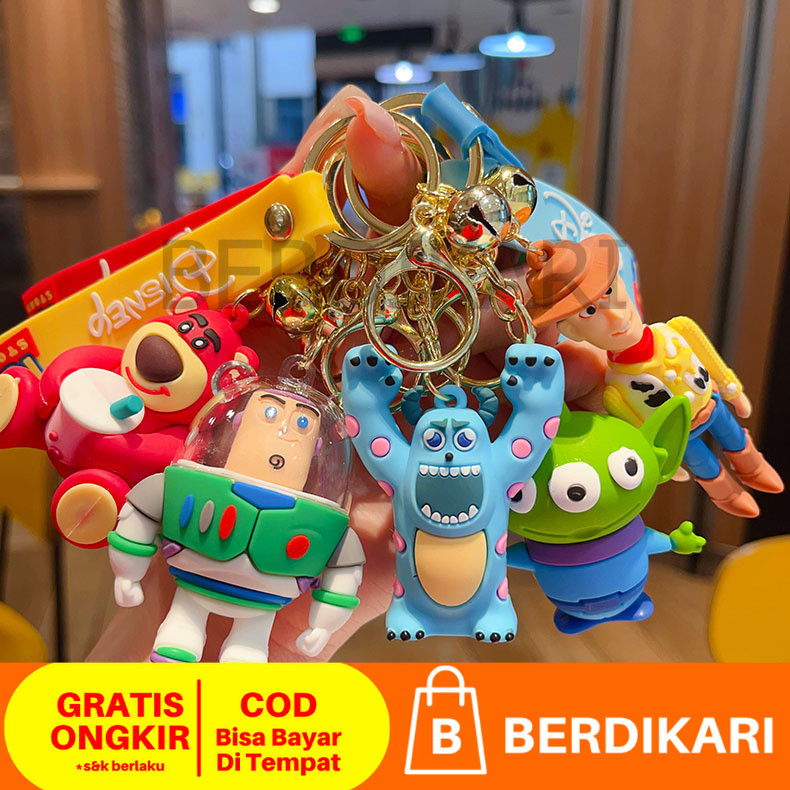 BD Gantungan Kunci Toy Story Silikon Premium / Gantungan Kunci Motor Mobil Toy Story / Ganci Toy Sto