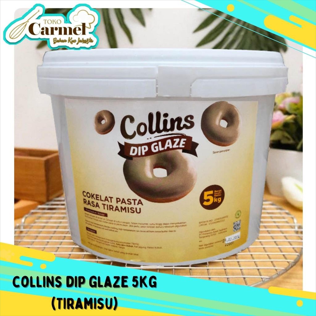 

RB Collins Dip Glaze 5kg - Topping Dipping Glaze Aneka Rasa Chocolate Tiramisu Milk Green Tea