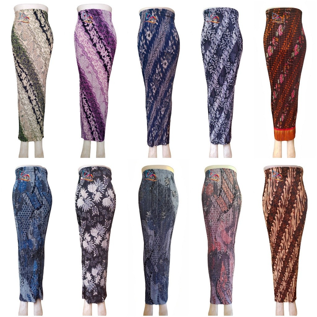 BORONGDAY Bali.la™ Rok / Rok Plisket / Rok Plisket Batik/ Kain Rok plisket batik bawahan kebaya | Sk