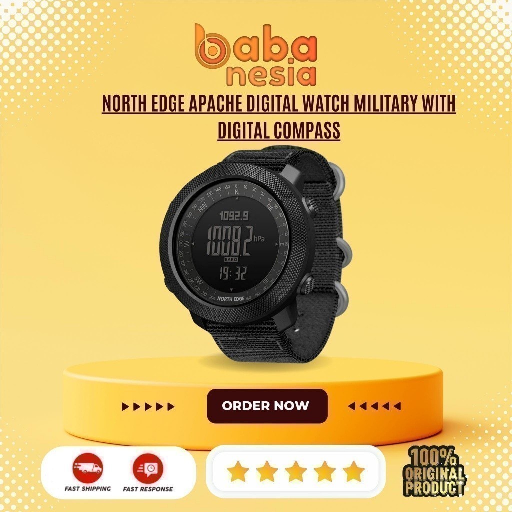 NORTH EDGE APACHE Digital Watch Military With Digital Compass