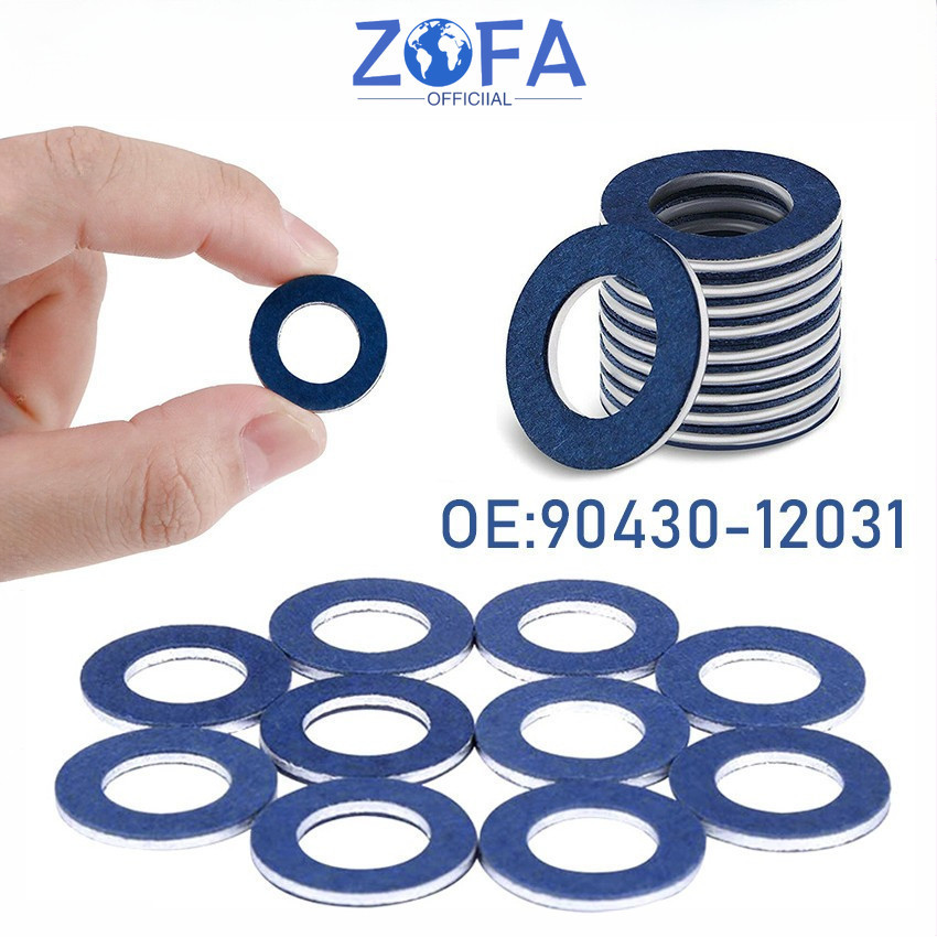 20Pcs Ring Oli Mesin Aluminium/Gasket Plug/Gasket Baut Oli Mobil Packing Tap Oli Mesin Mobil Toyota