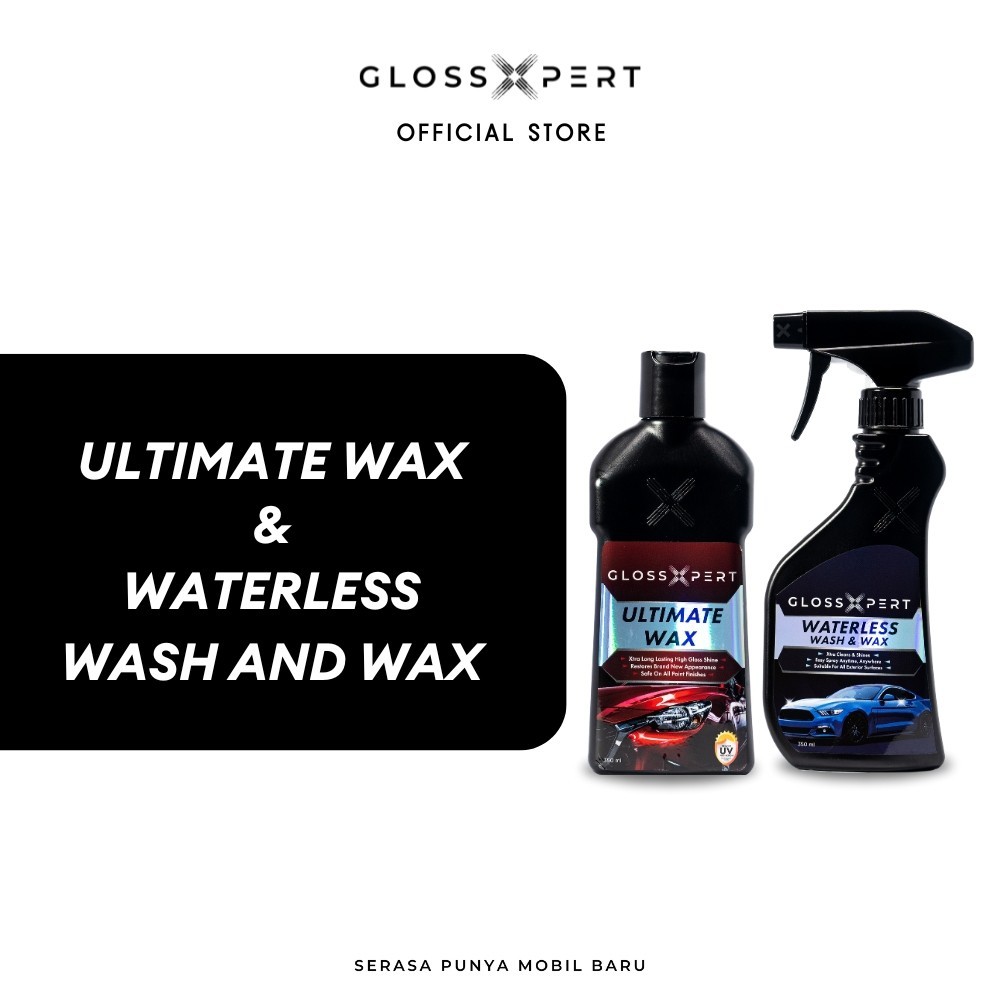GlossXpert Ultimate Wax dan Waterless Wash and Wax