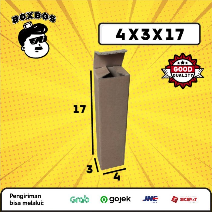 

4x3x17 CM Pizza KARDUS Corrugated Packaging Box packing Diecut