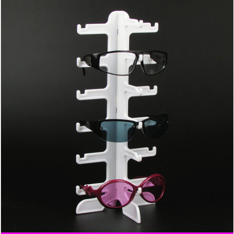 Display Pajangan Kacamata Plastik 6 Susun - Rak Display Kacamata 6 Susun, Organizer Kacamata Plastik