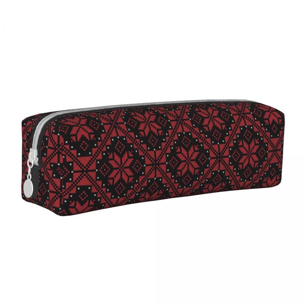 

Palestinian Jordanian Tatreez Pencil Case Cute Palestine Pen Box Bag for Student Big Capacity Office Zipper Pencilcases