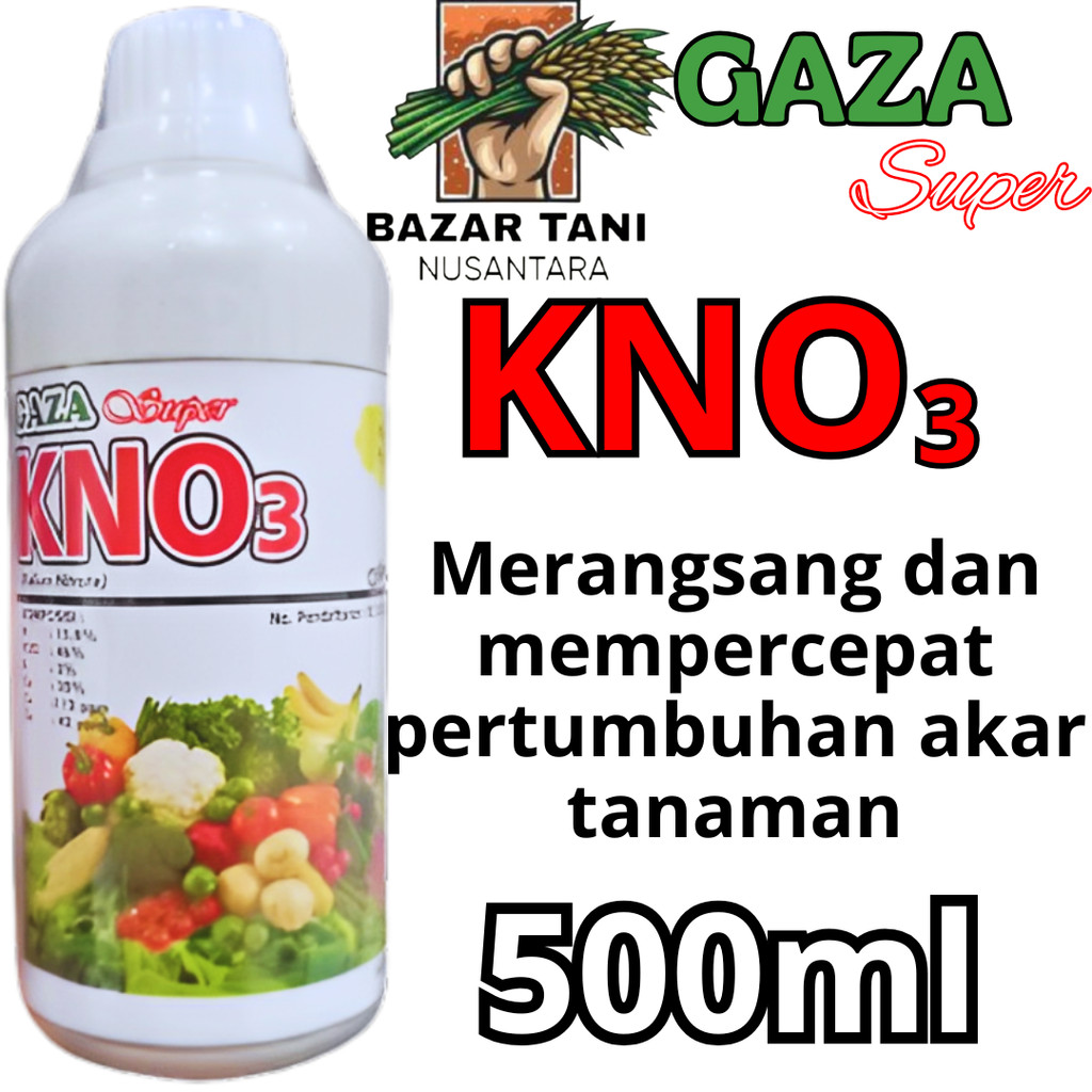 KNO3 cair putuh 500 ml kalium pupuk kno putih