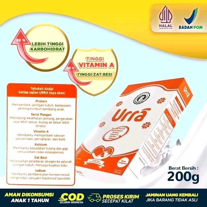 

Susu Urra Penambah Berat Badan, Tulang dan Gigi BPOM Original