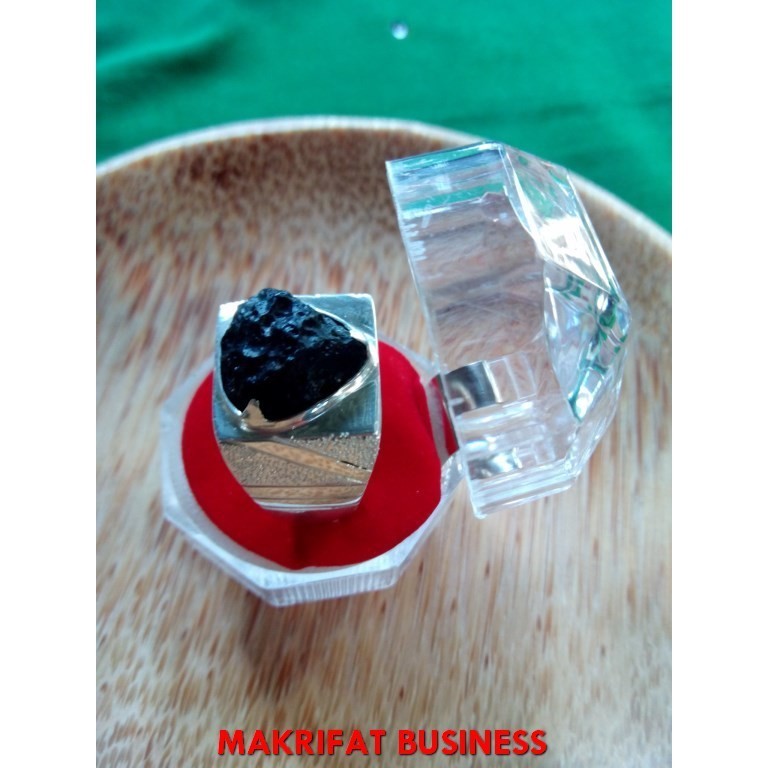 IMRON PRIBADI Cincin Perak Batu Meteor satam natural 02