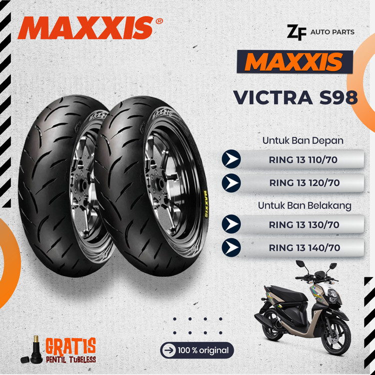 BAN MOTOR NMAX MAXXIS VICTRA Ring 13 TUBELESS DEPAN BELAKANG NMAX