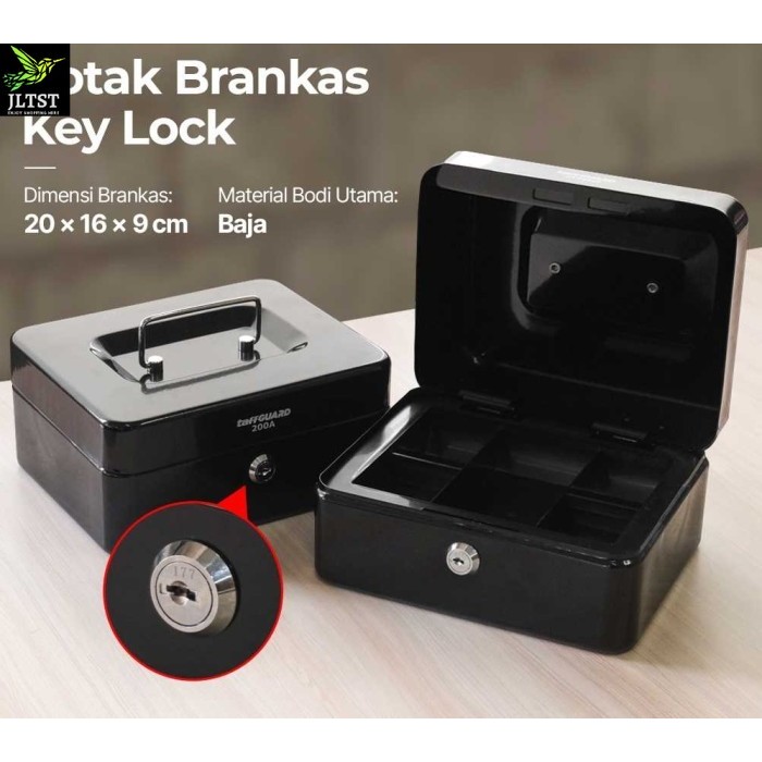 Brankas Mini Baja Tahan Api Kotak Uang Box Dokumen Perhiasan Safety Brankas