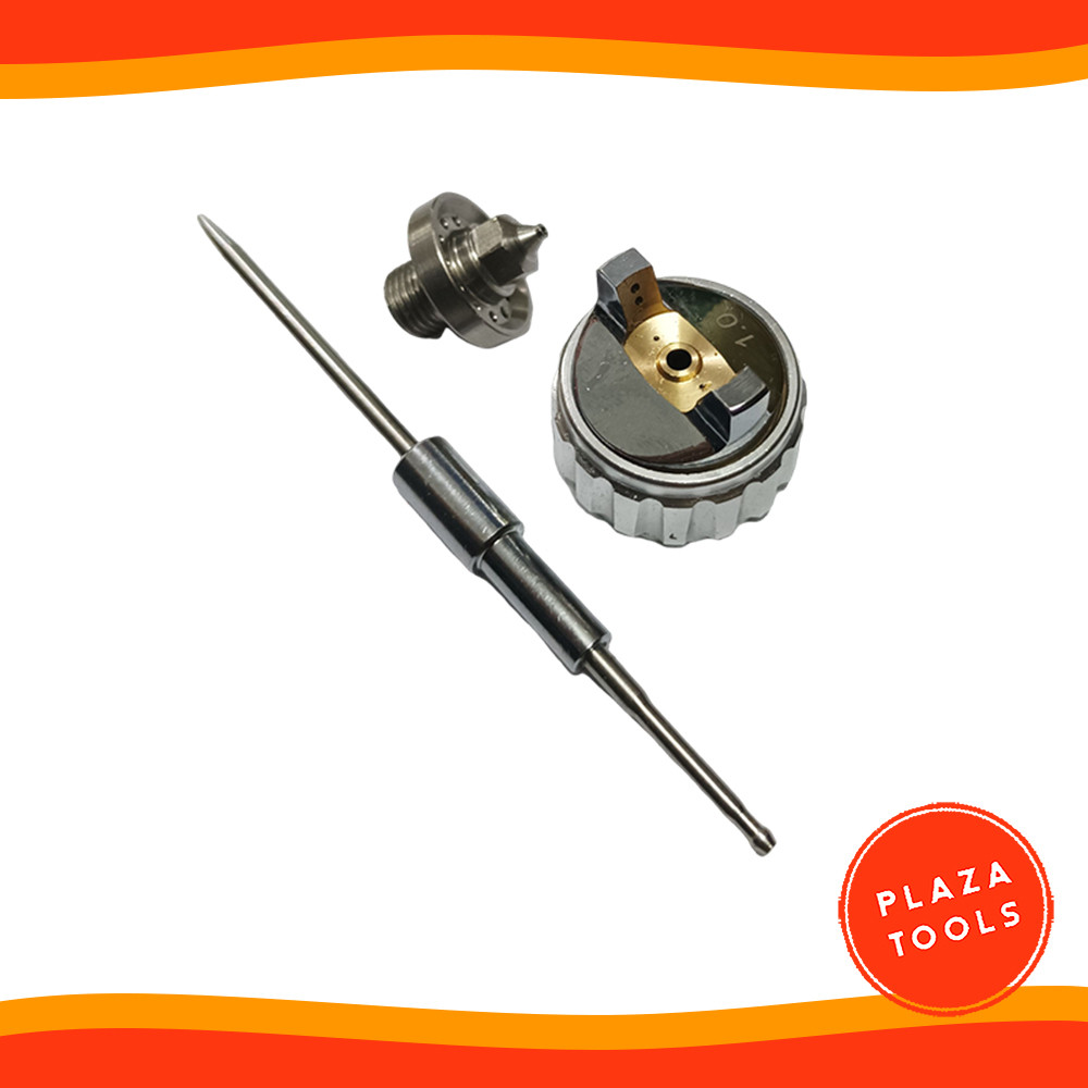Set Nozzle Sparepart 1 mm Fluid Nozzle Set Spraygun Mini H921 HVLP