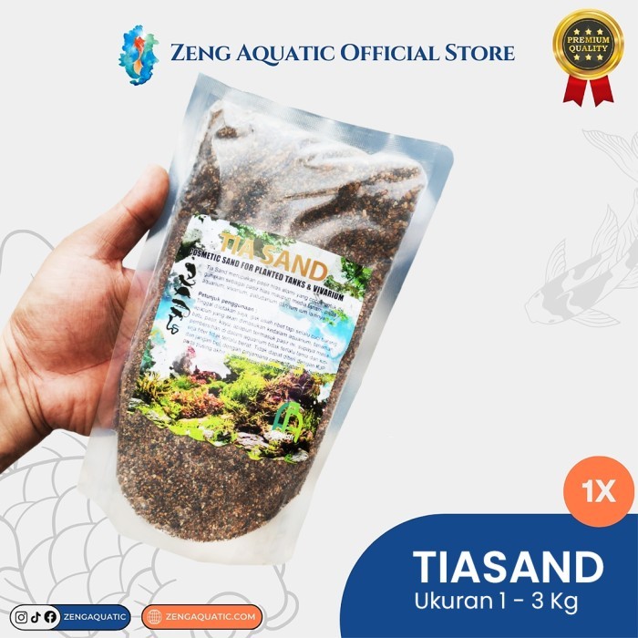 Tia Sand 3Kg / Pasir Aquarium / Cosmetic Sand – Pasir Kosmetik Aquascape 3Kg, Tia Sand 3Kg Untuk Aqu
