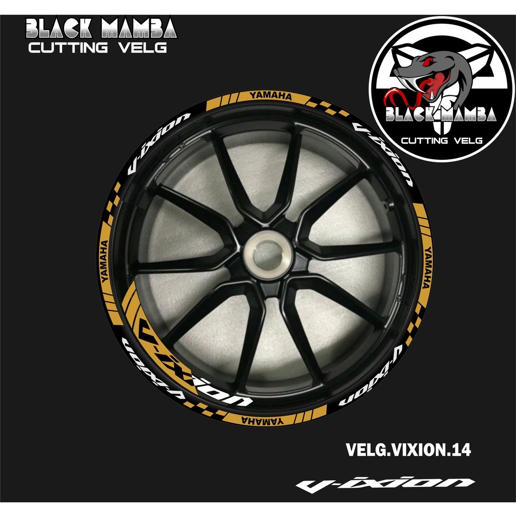 CUTTING STICKER VELG VIXION - STIKER LIS LIST VARIASI BAN/VELG YAMAHA VIXION