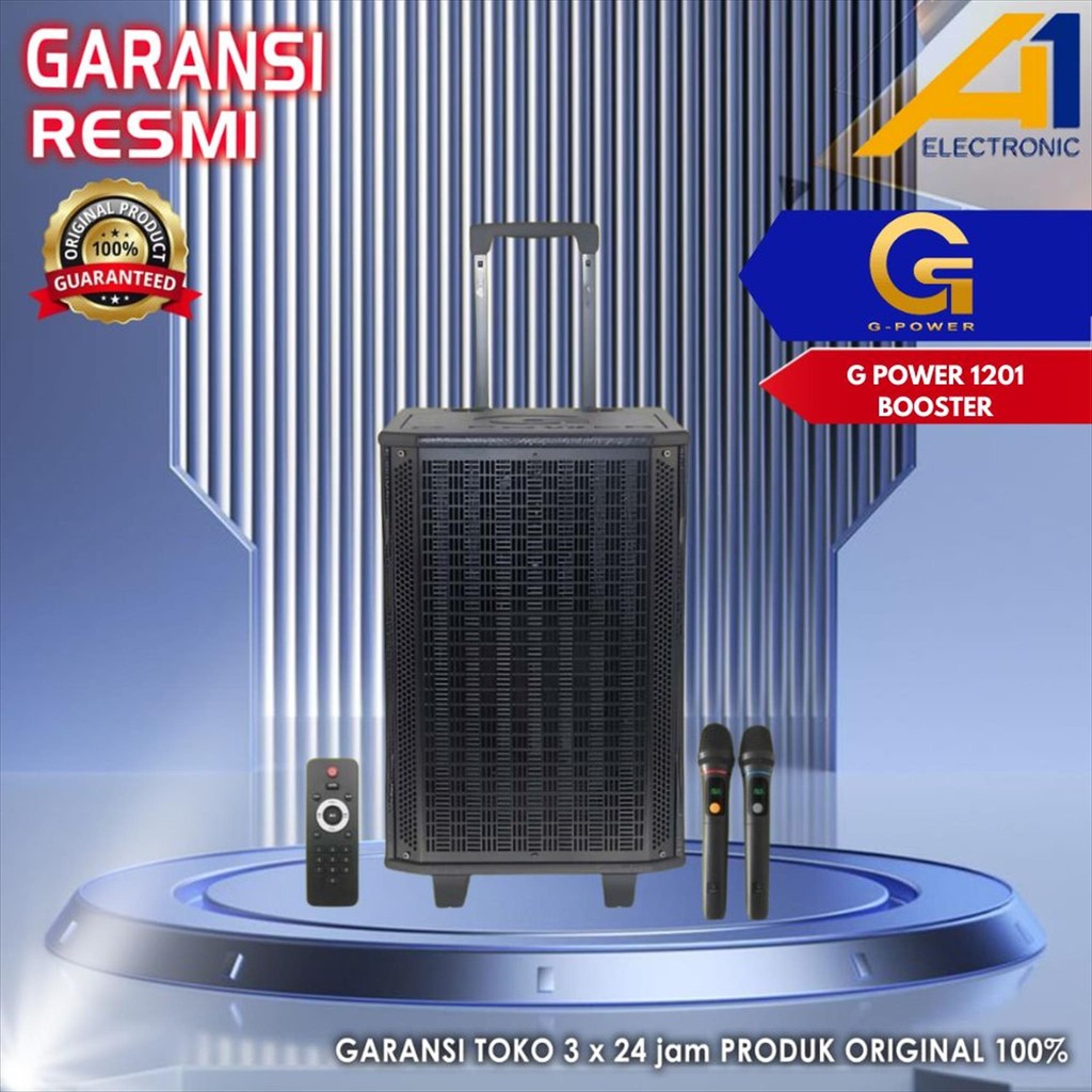 G-POWER Speaker GST1201 / GST 1201 BOOSTER Wireless Portable 12 INCH