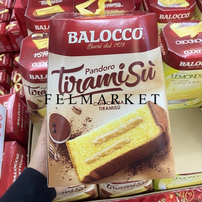 

Balocco Pandoro Tiramisu Con Crema Cake / Kue Natal / Cake Edisi Natal / 800 grm
