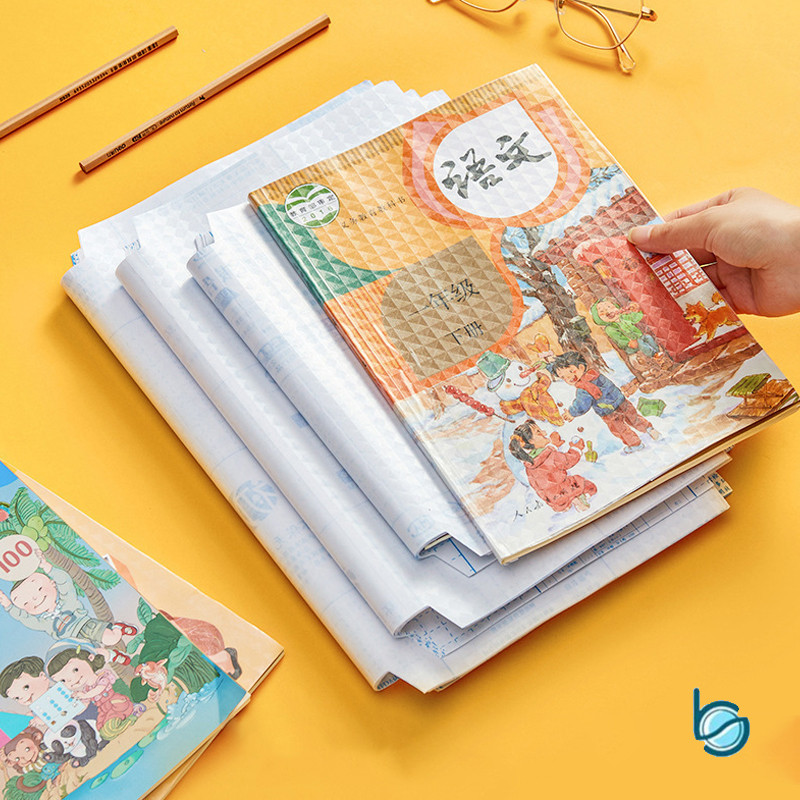 

10 pcs Sampul Buku Stiker/PVC Sampul Buku Tulis Plastik Aesthetic 1 Pack-Best Stationary