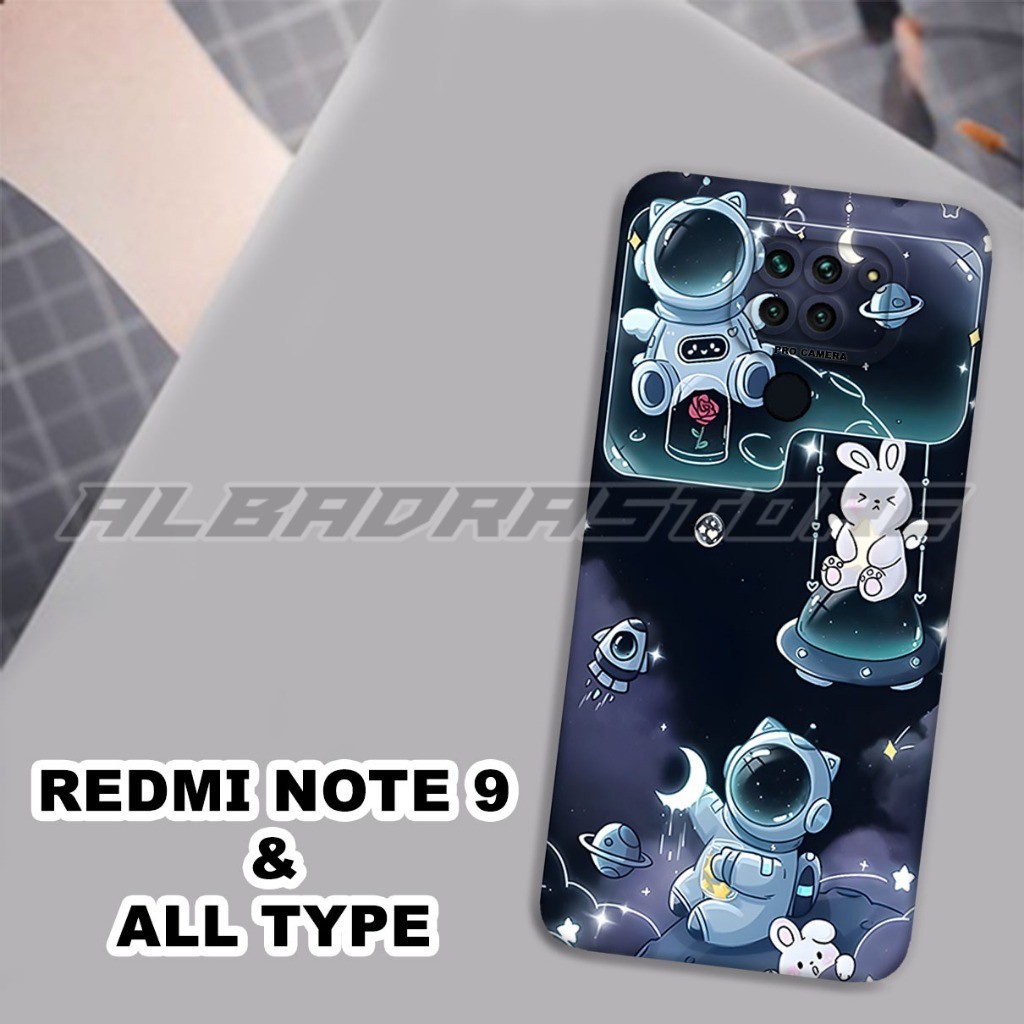 Softcase karet Hp REDMI NOTE 9 | Case Astronot | Case REDMI NOTE 9 Silikon Tpu Pro Camera | Kesing R