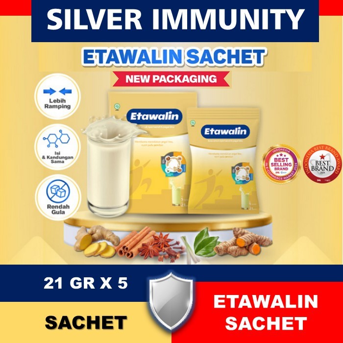 

Susu Etawalin 5 Sachet/ Etawalin Box isi 5 Sachet 100% Original herbal alami BPOM tanpa efek samping
