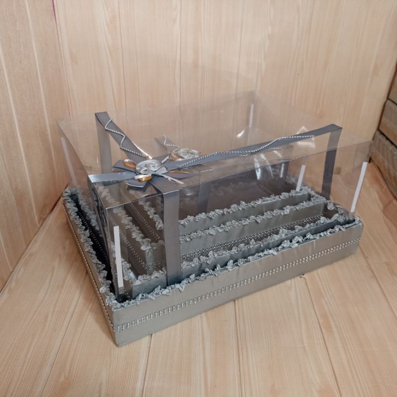 

Kotak Hantaran Pernikahan Set Lengkap Isi 4 Box Seserahan Parcel Mika Unik Kekinian BEST SELLER