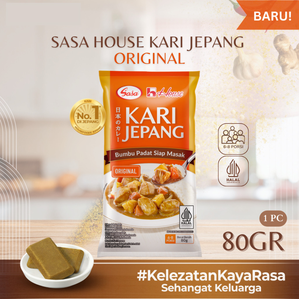 

✨ TOMOTOSTORE ✨ SASA Kari Jepang Bumbu Padat Siap Masak Original 80 gr