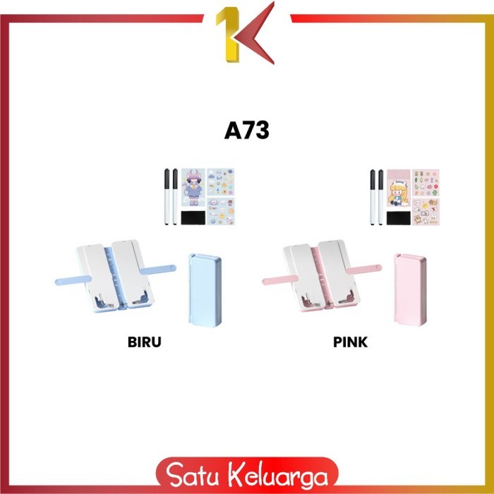 

[Terbaru] SK-A73 Tempat Pensil 2IN1 Multifungsi dengan Tatakan Buku dan Papan - A73, PINK
