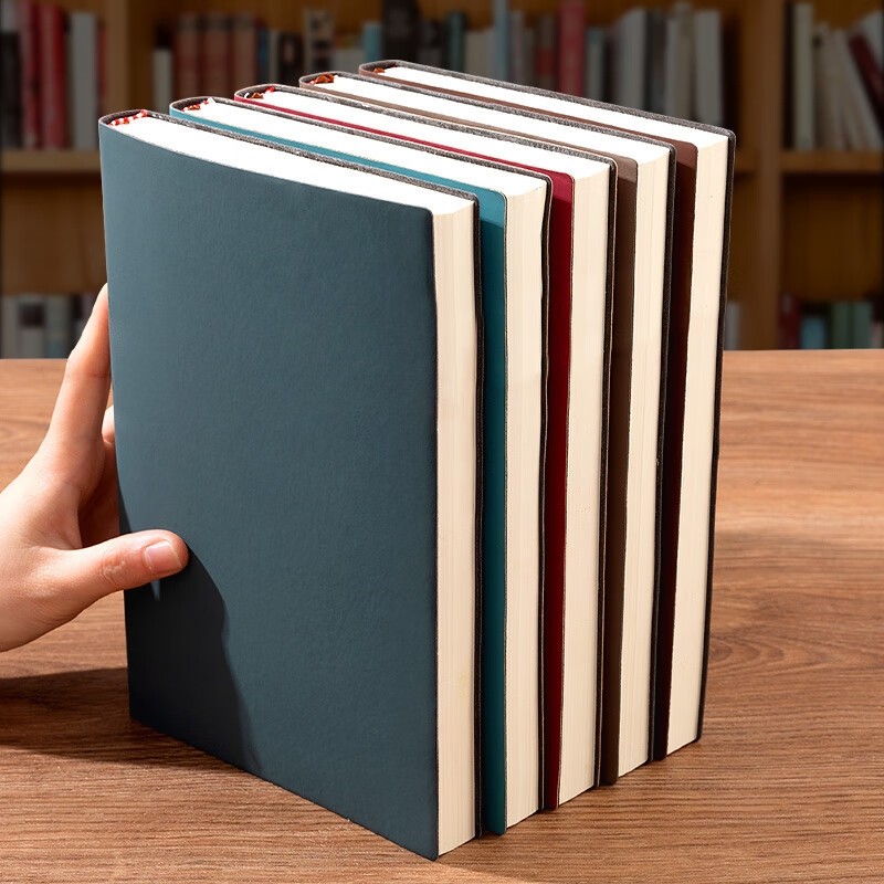 

A5 Soft Leather Notebook, 120 Pages, Office Stationery, Waterproof Cover, Comfortable Touch, Hot Selling