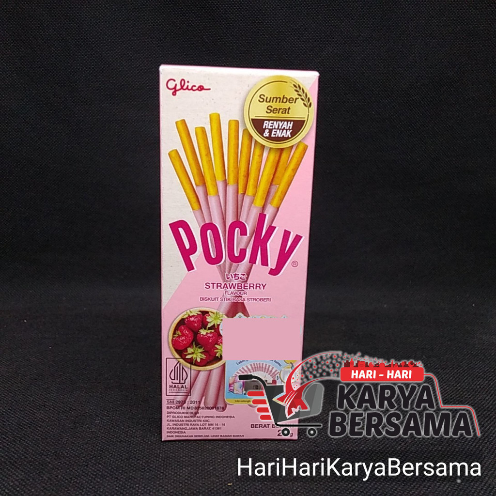 

MAKANAN RINGAN BISKUIT GLICO POCKY STRAWBERRY 21GR