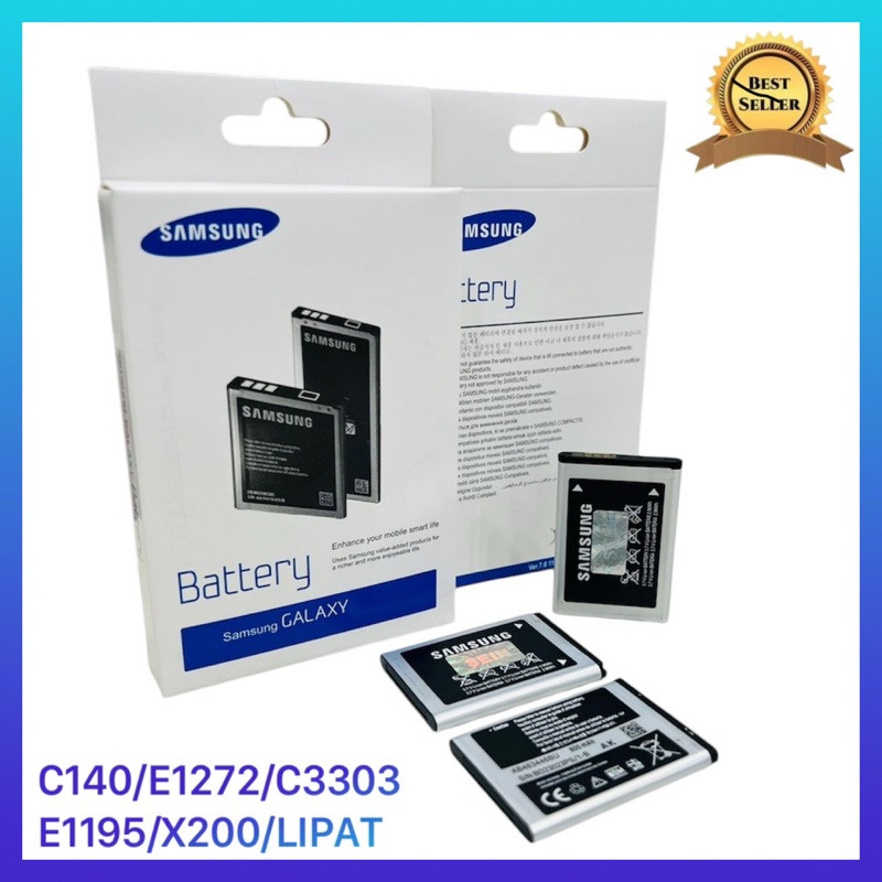 Garansi 1Bulan Batre Baterai Samsung Champ C3303  1272 E1195 lipat c140 X200 C3303 Battery Original 