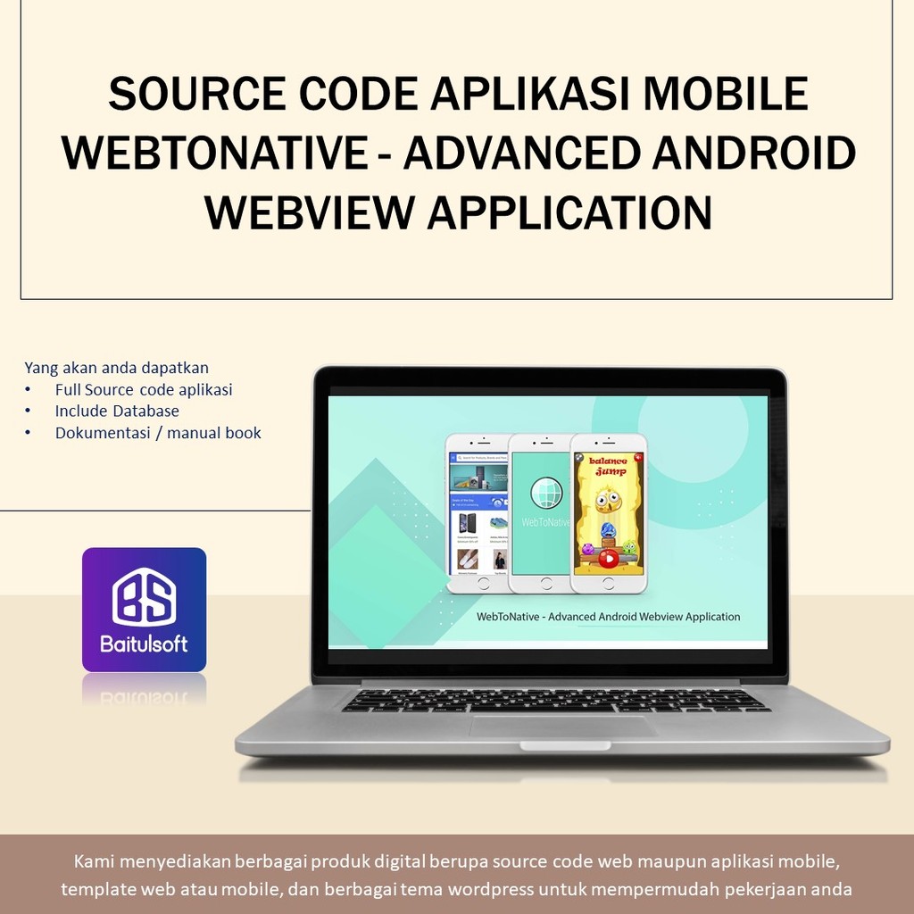 SOURCE CODE APLIKASI MOBILE WEBTONATIVE - ADVANCED ANDROID WEBVIEW APPLICATION