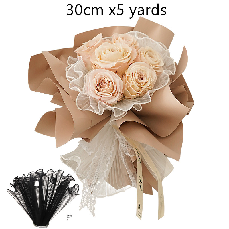 

DIY Flower Wrapping Wave Yarn Gift Packaging Material Bouquet Florist Supplies Kraft Paper Wedding Party Decoration