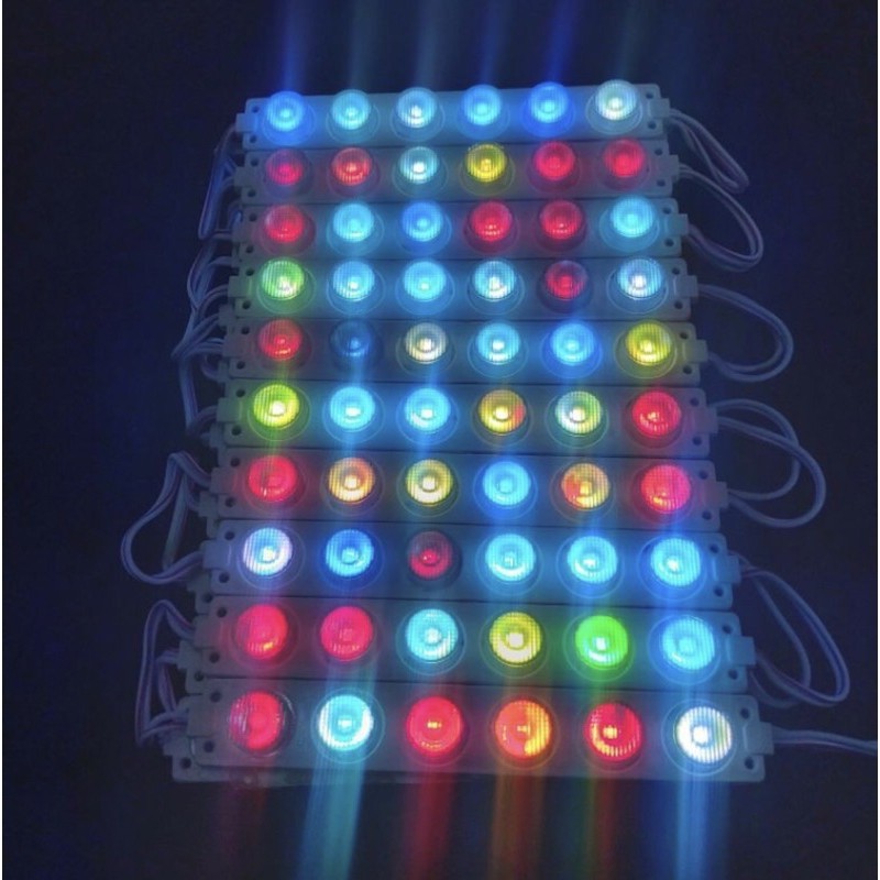 Lampu LED 6 Mata Jumbo 12 Volt - 24 Volt RGB