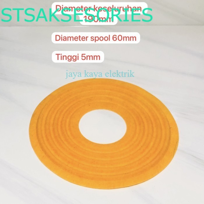 Dumper Demper Membran Speaker 15 inch Lubang Spool 60mm Diameter 190mm