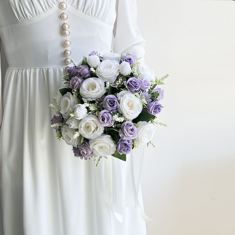 

Bride Bouquet Wedding Flowers Bridal Bridesmaids Bouquet Fabric Roses Prom Corsage Boutonniere Wedding Centerpiece Accessories