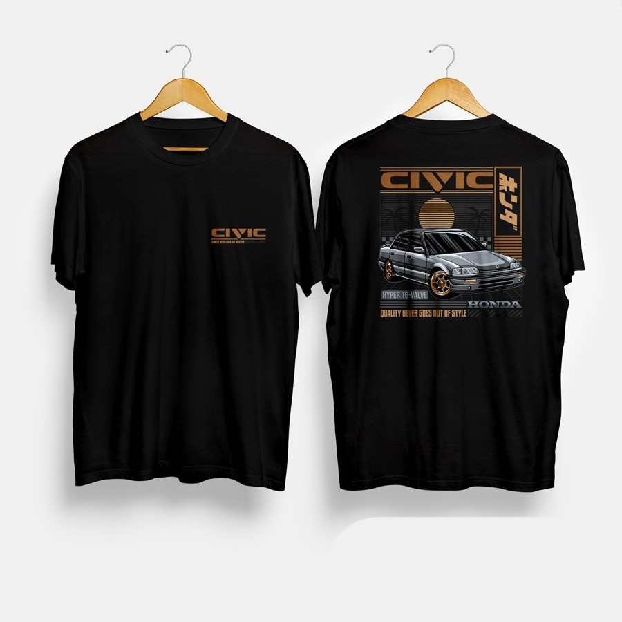 Kaos Baju Mobil Honda Grand Civic Wonder LX 89 Kaos Otomotif