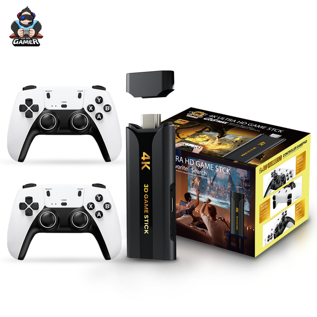 

Q8 max Game Stick 4K consola games with 2.4G Wireless Gamepad HD Output Retro Video Game Consoles Classic TV Gaming Box