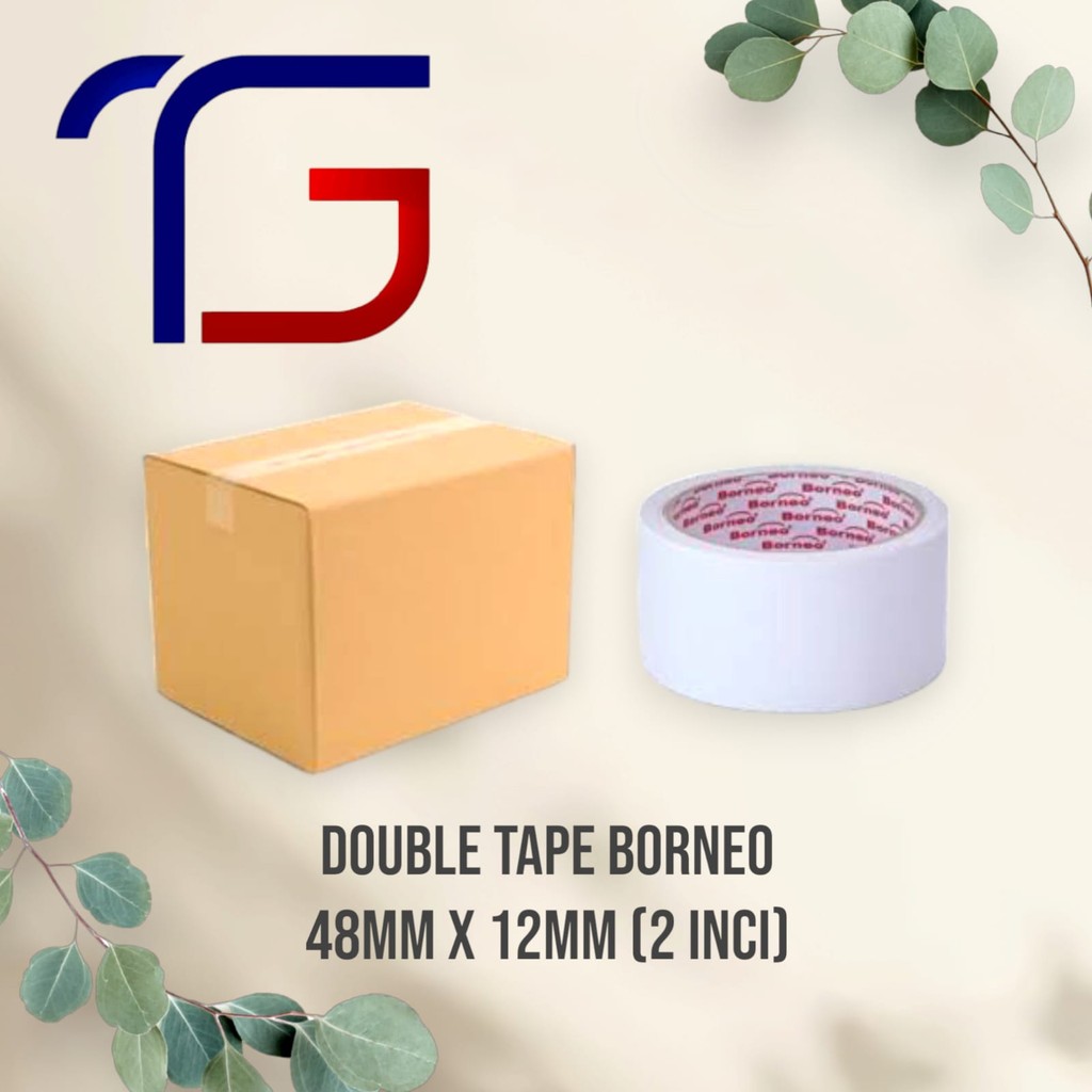 

Doubletape Kertas Borneo 48mm x 12m (2 Inci)