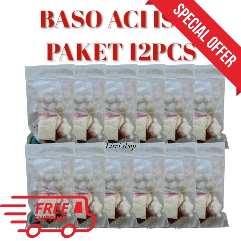

Paket Hemat usaha baso aci 12 pcs