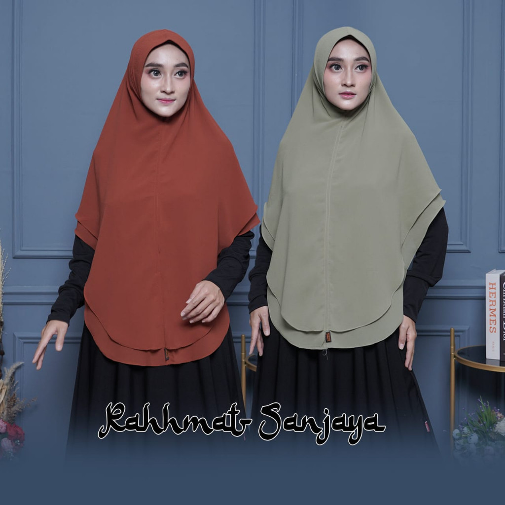 Jilbab Khimar Benita 2 Layer Jumbo Syar'i Ceruty Babydoll Premium Import Terbaru