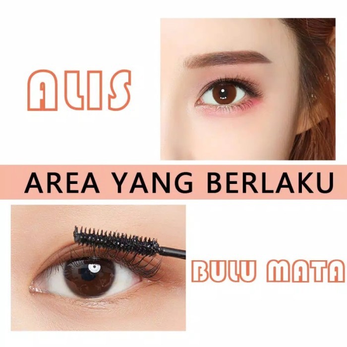 SANIYE Gel Alis Bulu Mata Mascara Eyebrow Eyelash Fixer Tranparant - Brown