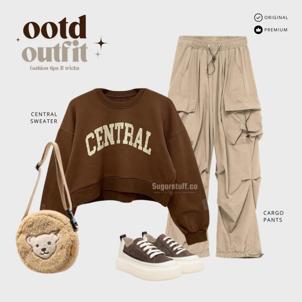 TR42 - Oneset Korean Style Oneset Murah Remaja Anak Perempuan Outfit Kerja Nongkrong One Set Setelan