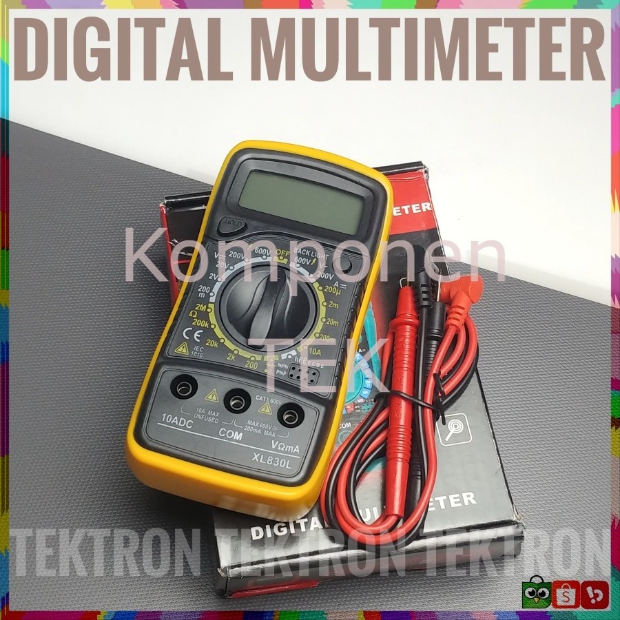 Digital Multimeter AVO Meter XL830 Tester XL 830 Volt Ampere Ohm