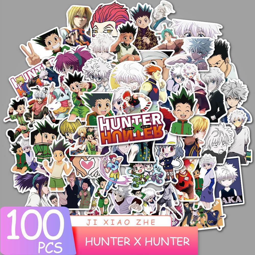 

100PCS Hunter×Hunter Graffiti Stickers Cross Border Cartoon Japanese Anime Decorative Suitcase Water Bottle PVC Stickers