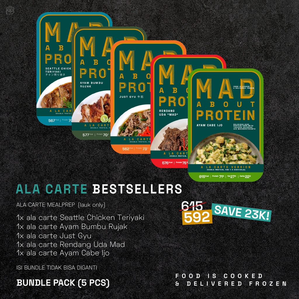 

A LA CARTE BESTSELLER Frozen Mealprep Bundle Pack Lebih Hemat