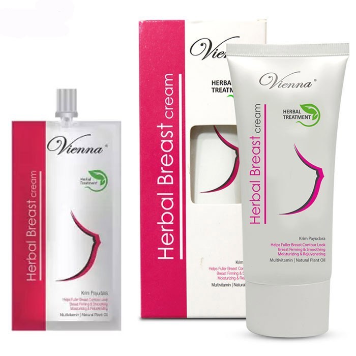 ❄️Domestika❄️ Vienna HERBAL Breast Cream - CICA+ SOLUTION Pembesar Pengencang Payudara Original